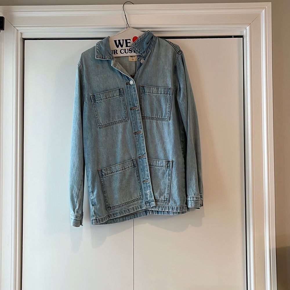Long denim jacket